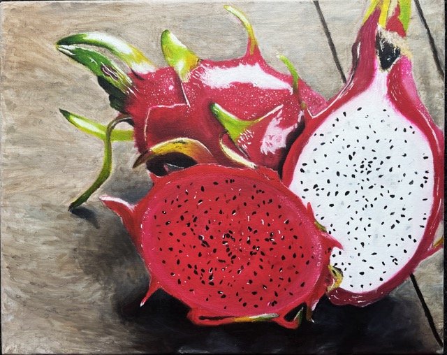West, Dragonfruit,  Painting, Honorable Mention